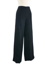 2002 Yeohlee Black Wide Leg Trousers Bottom arcadeshops.com
