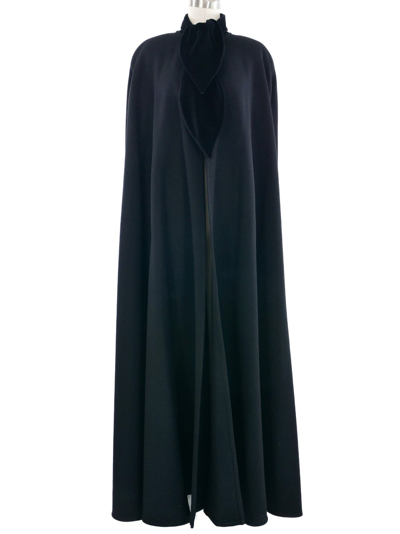 1992 Yeohlee Black Wool Cape Outerwear arcadeshops.com