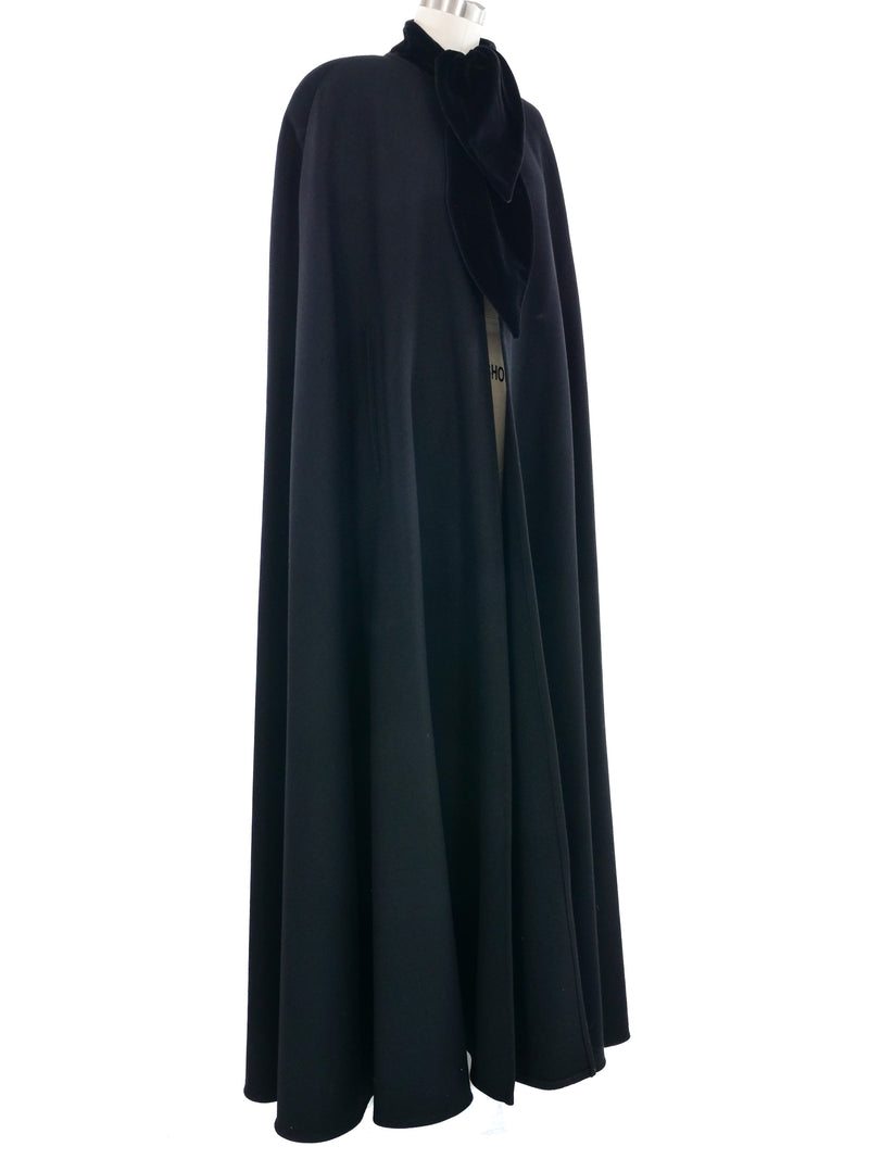 1992 Yeohlee Black Wool Cape Outerwear arcadeshops.com
