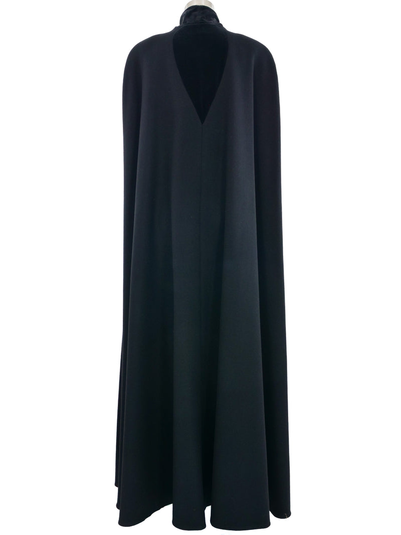 1992 Yeohlee Black Wool Cape Outerwear arcadeshops.com
