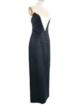 1995 Yeohlee Black and White Sheath Gown Dress arcadeshops.com