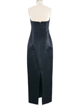 1995 Yeohlee Black and White Sheath Gown Dress arcadeshops.com