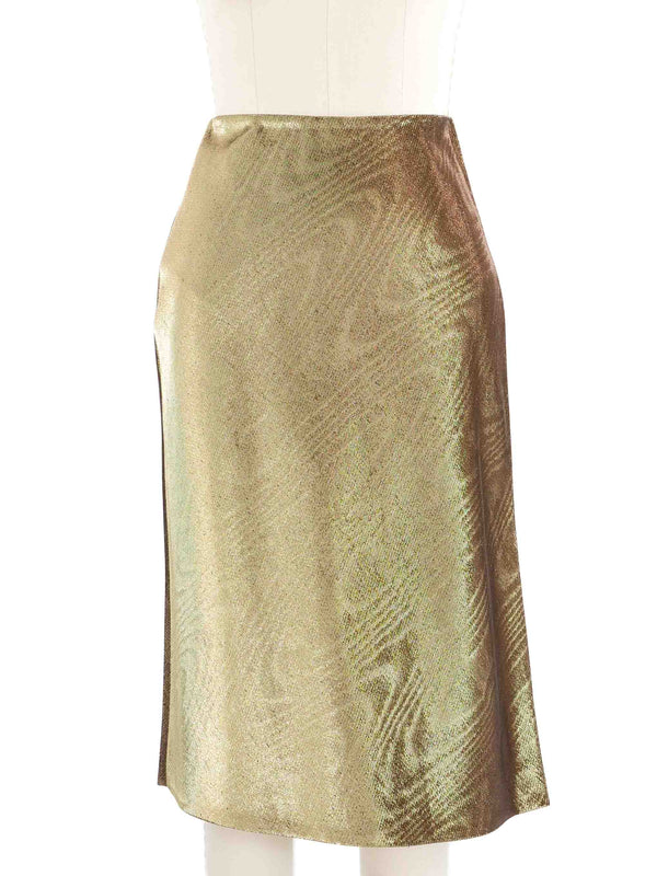 1997 Yeohlee Metallic Skirt Suit
