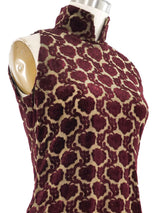 2001 Yeohlee Burnout Velvet Mockneck Tank