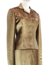 1997 Yeohlee Metallic Skirt Suit
