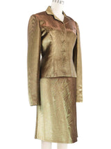 1997 Yeohlee Metallic Skirt Suit