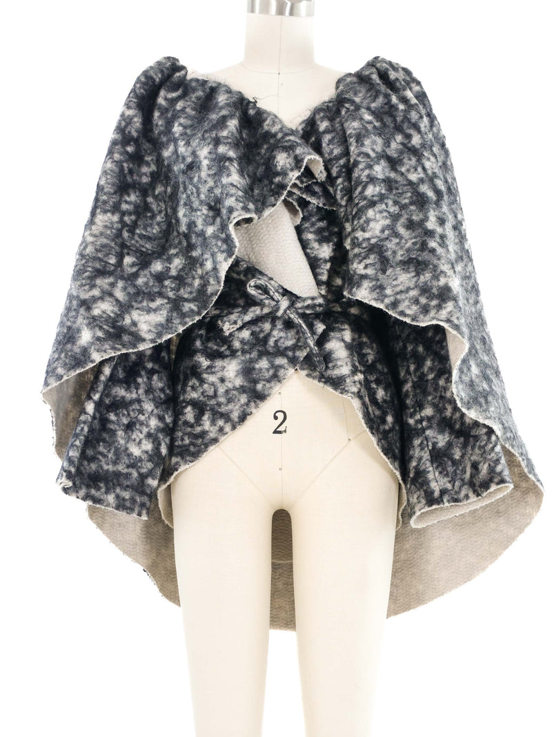 2011 Yeohlee Felted Boucle Cape Jacket