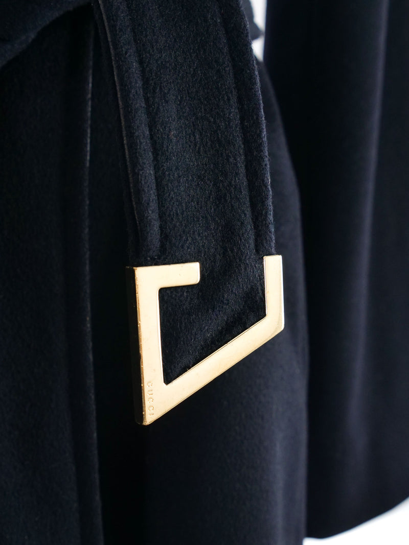 2010 Gucci Belted Wool Coat Outerwear arcadeshops.com