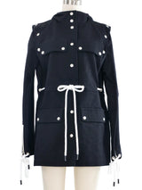 Courreges Snap Detailed Canvas Jacket Jacket arcadeshops.com