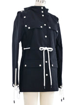 Courreges Snap Detailed Canvas Jacket Jacket arcadeshops.com
