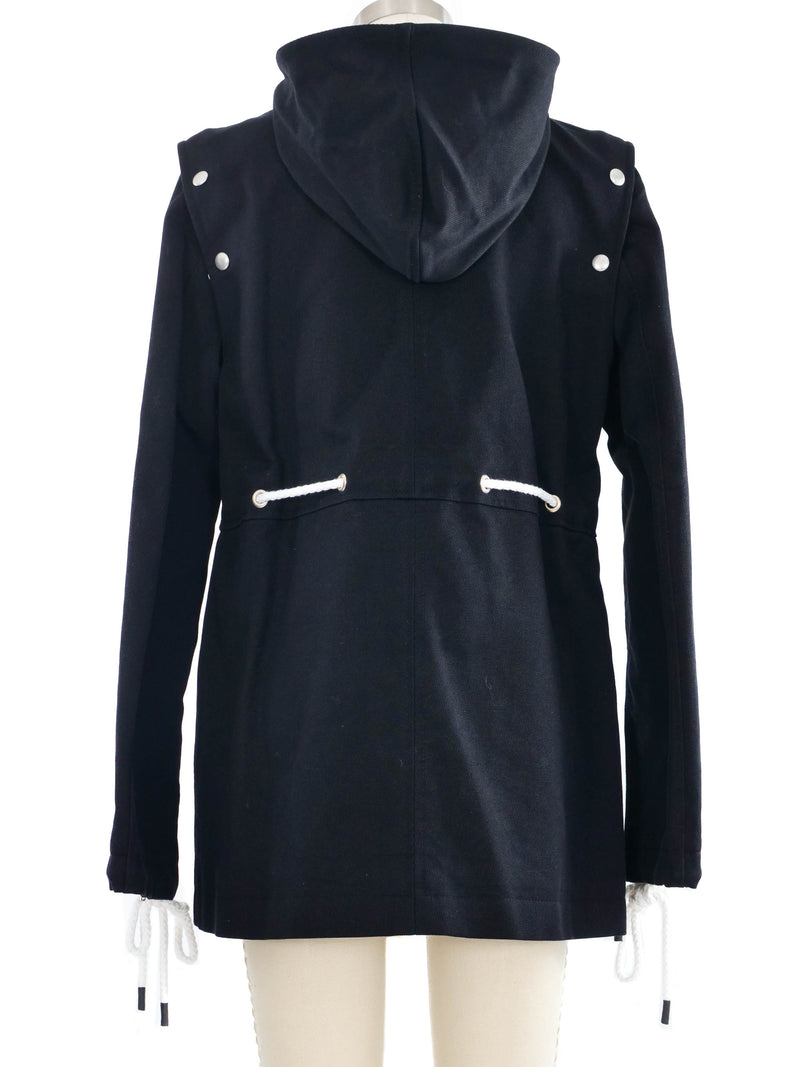 Courreges Snap Detailed Canvas Jacket Jacket arcadeshops.com