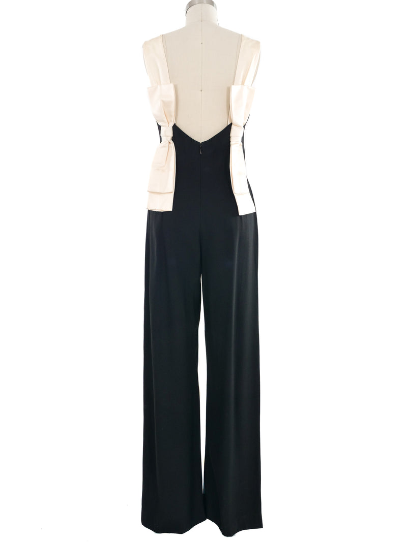 Angelo Tarlazzi Bow Accented Jumpsuit Jumpsuit arcadeshops.com