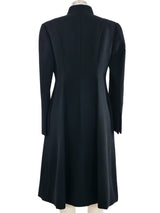 Pauline Trigere Crystal Button Overcoat Outerwear arcadeshops.com