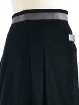 Miu Miu Corduroy Pleat Mini Skirt Bottom arcadeshops.com