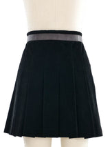 Miu Miu Corduroy Pleat Mini Skirt Bottom arcadeshops.com