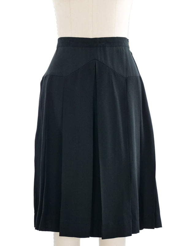 Chanel Pleated Black Shorts Bottom arcadeshops.com