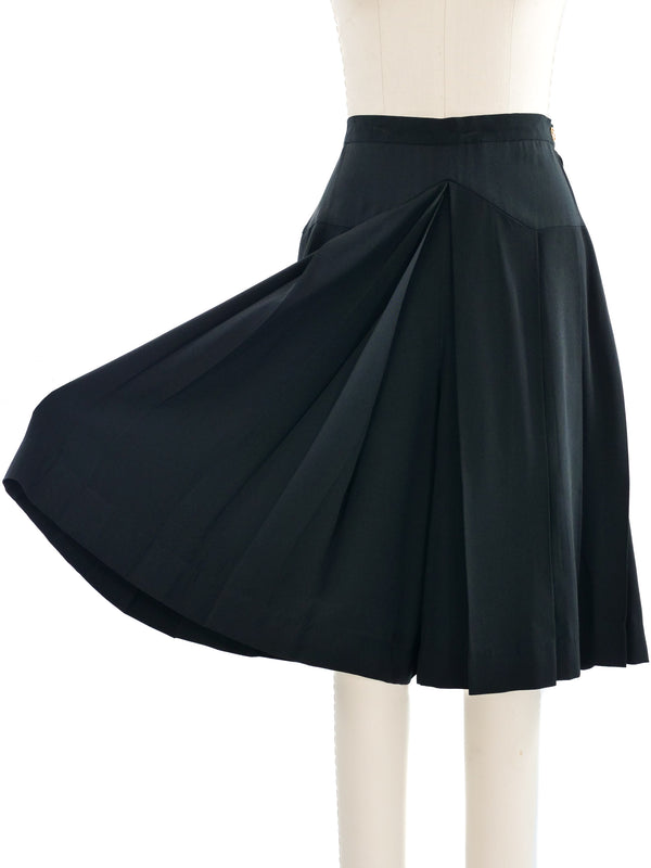 Chanel Pleated Black Shorts Bottom arcadeshops.com