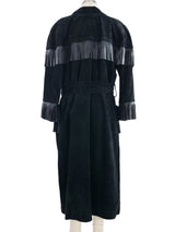 Yves Saint Laurent Fringed Suede Overcoat Outerwear arcadeshops.com