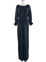 Galanos Silk Crepe Maxi Dress Dress arcadeshops.com