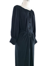 Galanos Silk Crepe Maxi Dress Dress arcadeshops.com