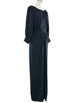 Galanos Silk Crepe Maxi Dress Dress arcadeshops.com