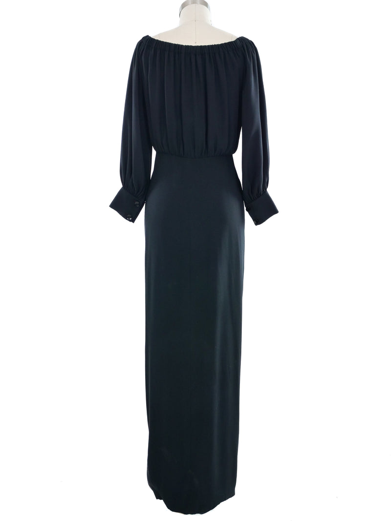 Galanos Silk Crepe Maxi Dress Dress arcadeshops.com