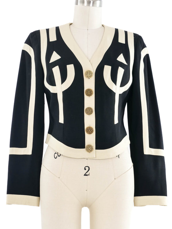 Moschino Graphic Cropped Jacket Jacket arcadeshops.com