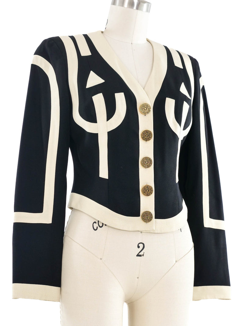 Moschino Graphic Cropped Jacket Jacket arcadeshops.com