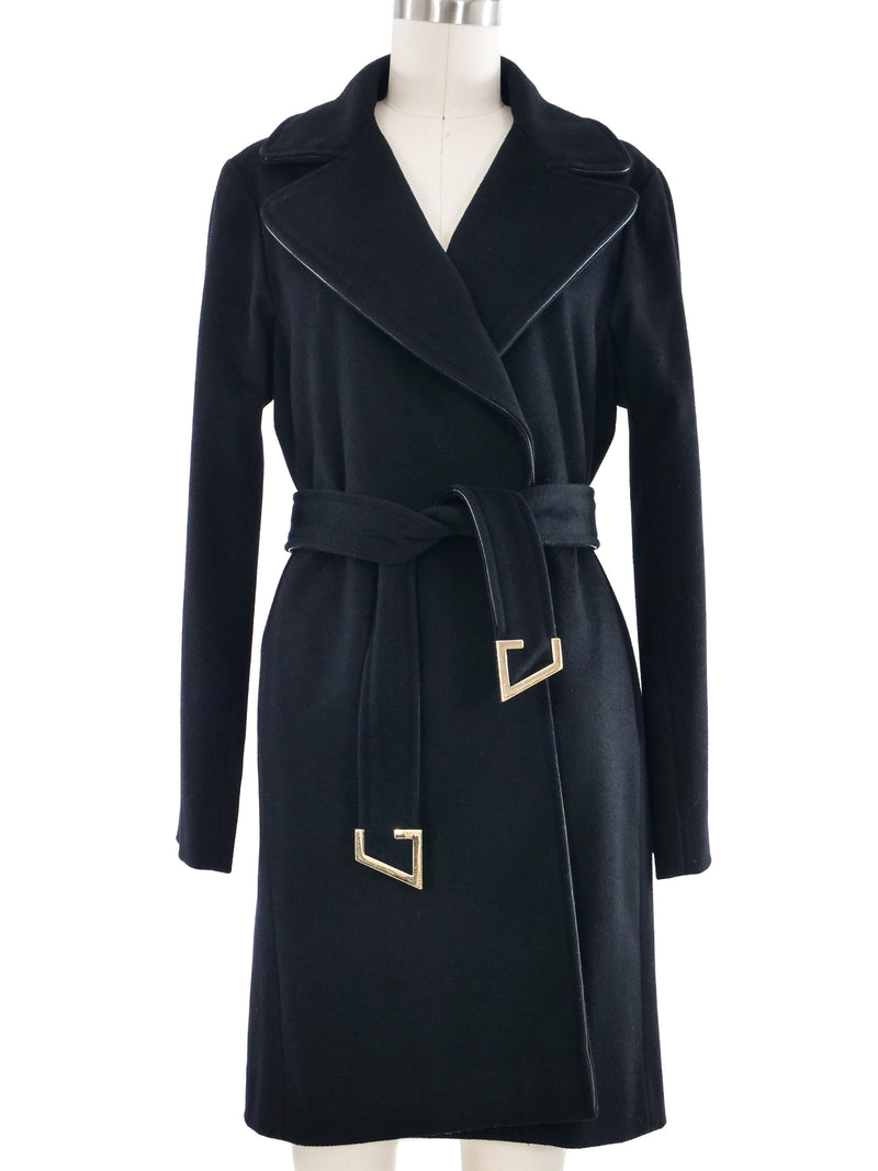 2010 Gucci Belted Wool Coat Outerwear arcadeshops.com