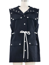 Courreges Snap Detailed Canvas Jacket Jacket arcadeshops.com