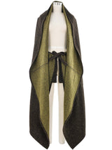 2001 Yeohlee Speckled Brown Felted Cape Outerwear arcadeshops.com