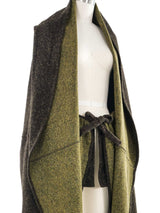 2001 Yeohlee Speckled Brown Felted Cape Outerwear arcadeshops.com
