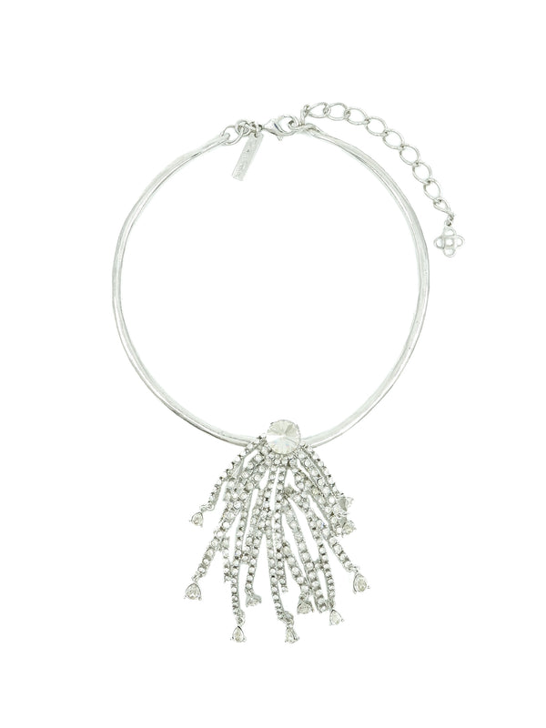 Oscar de la Renta Crystal Branch Collar Necklace