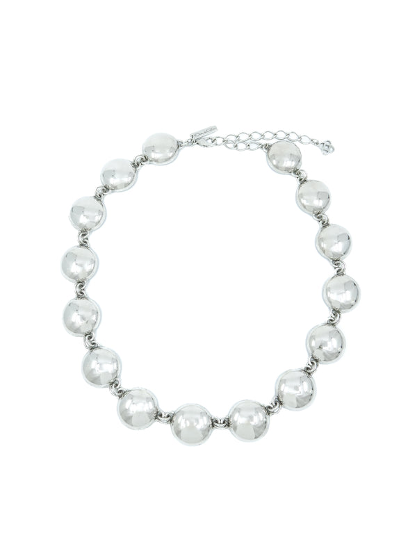 Oscar de la Renta Chrome Dome Necklace