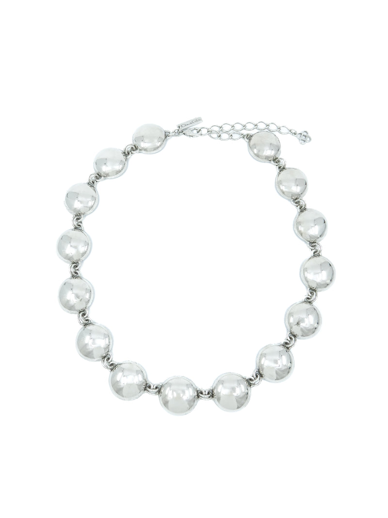 Oscar de la Renta Chrome Dome Necklace