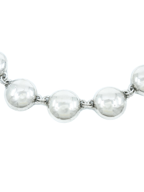 Oscar de la Renta Chrome Dome Necklace