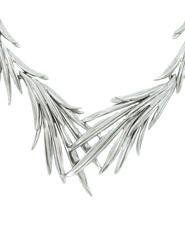 Oscar de la Renta Feathered Collar Necklace