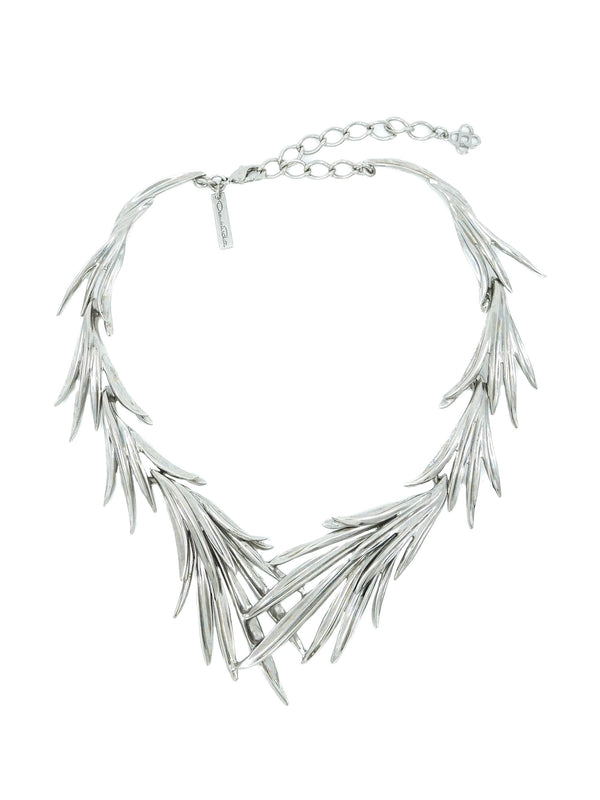 Oscar de la Renta Feathered Collar Necklace
