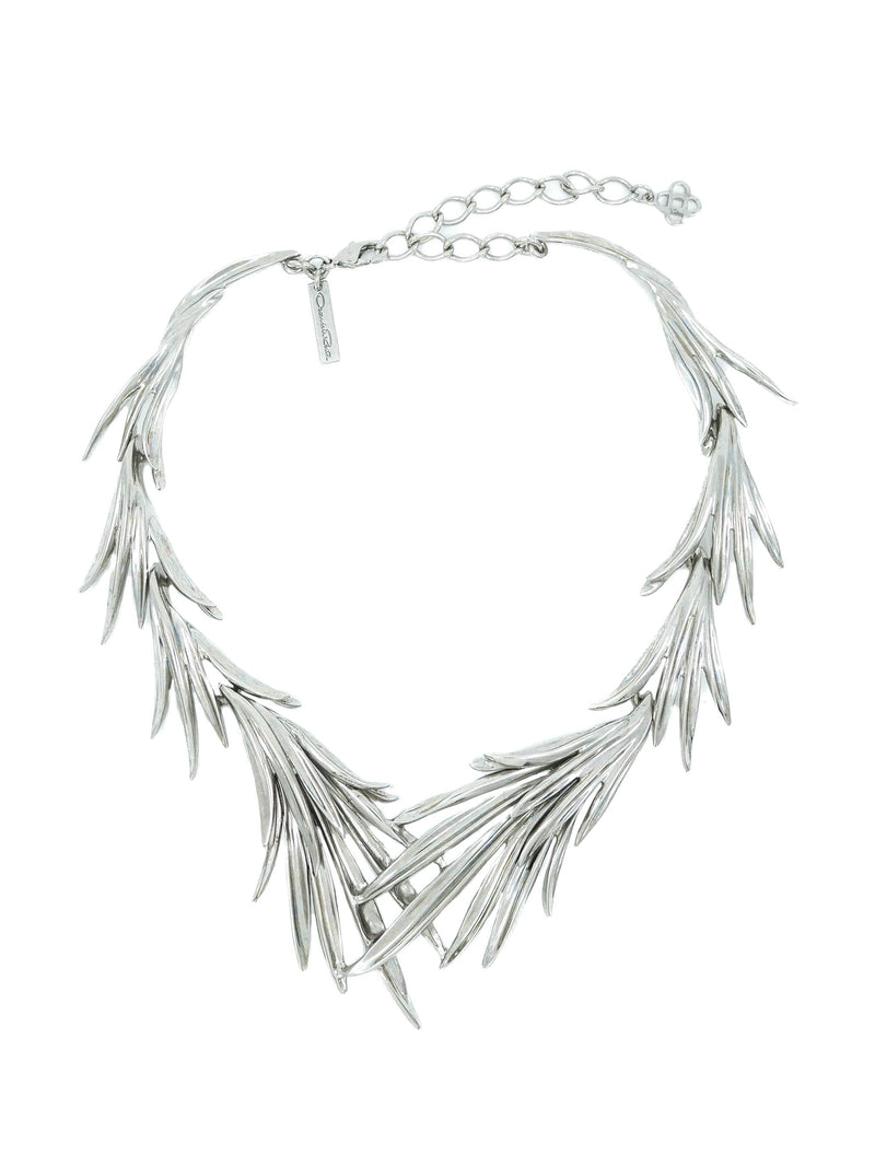 Oscar de la Renta Feathered Collar Necklace