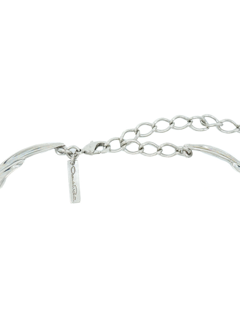 Oscar de la Renta Feathered Collar Necklace