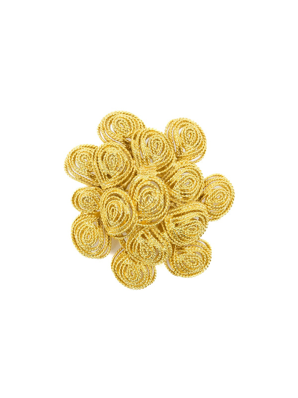 Kenneth Jay Lane Textured Wire Convertible Brooch Pendant