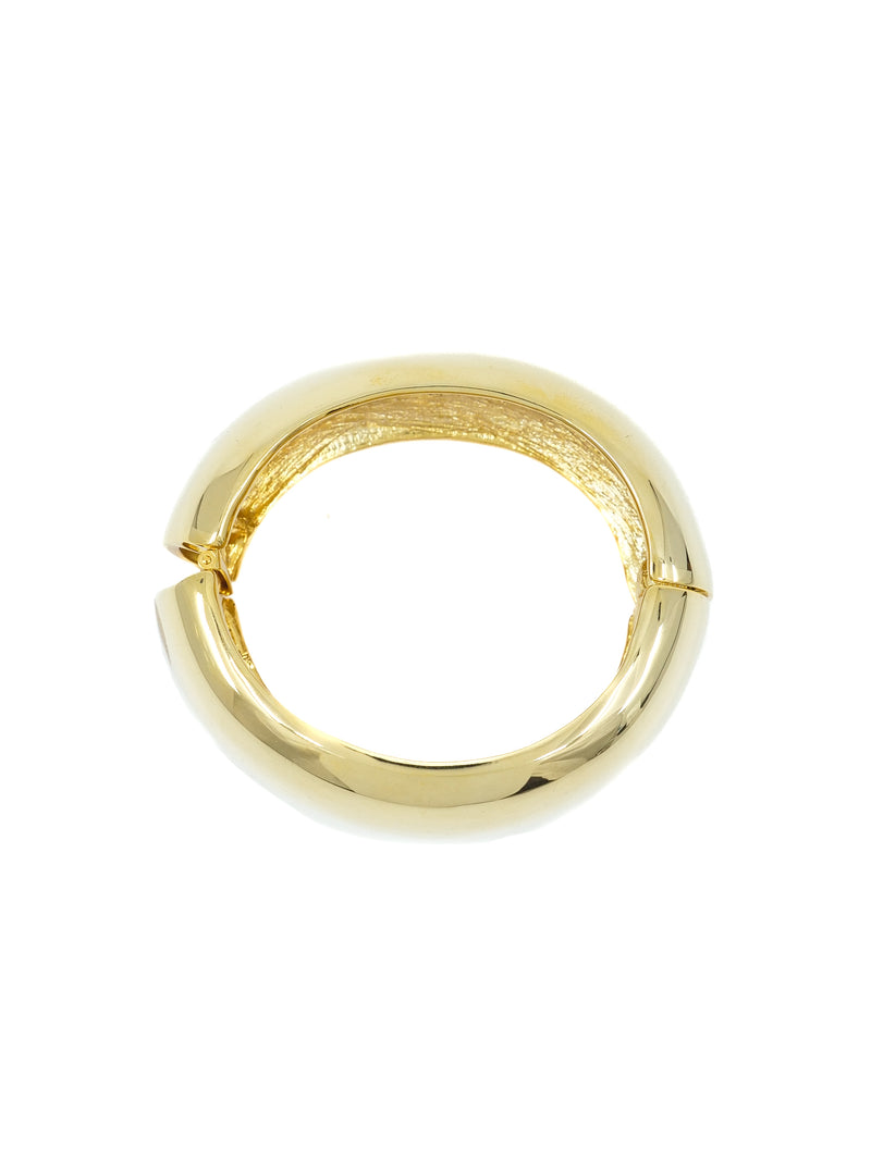 Kenneth Jay Lane Goldtone Dome Bangle