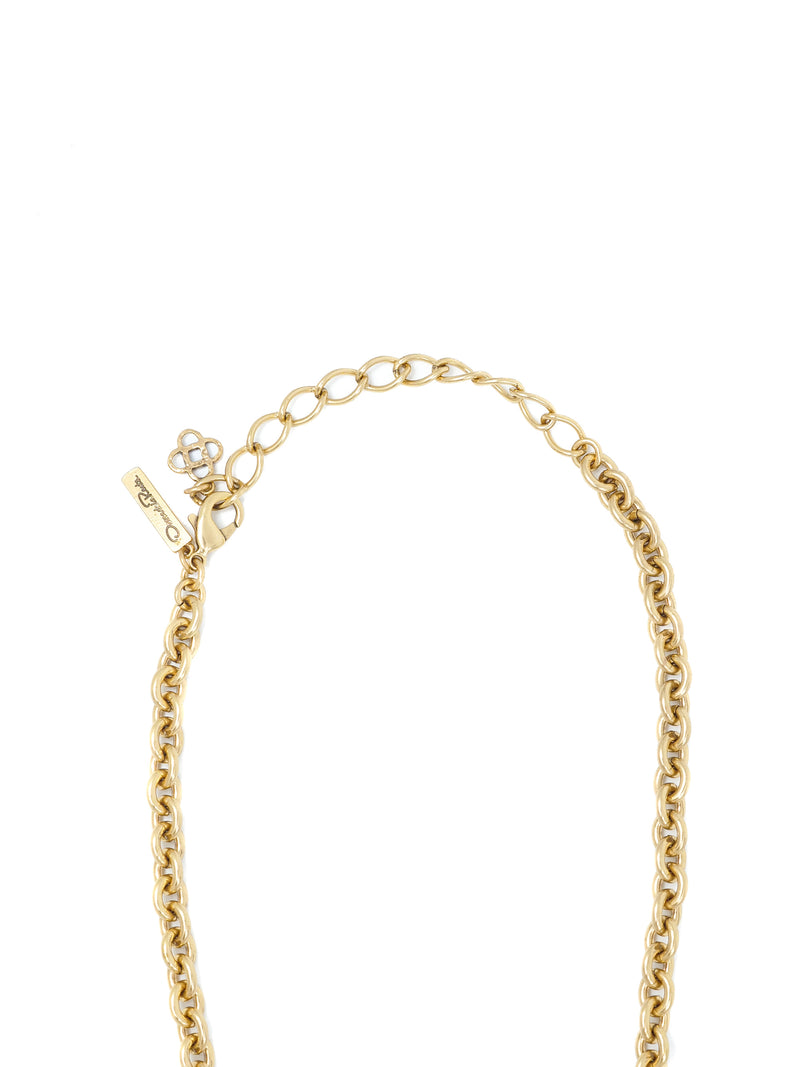 Oscar de la Renta Red Crystal Convertible Pendant Necklace