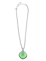 Oscar de la Renta Acrylic Agate Pendant Necklace