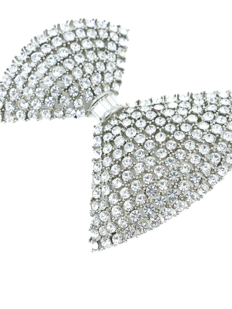 Kenneth Jay Lane Crystal Bow Brooch
