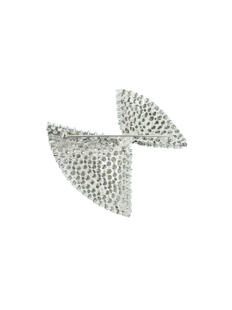 Kenneth Jay Lane Crystal Bow Brooch