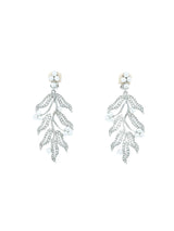 Oscar de la Renta Crystal and Pearl Drop Earrings
