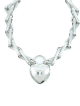Oscar de la Renta Heart Padlock Necklace
