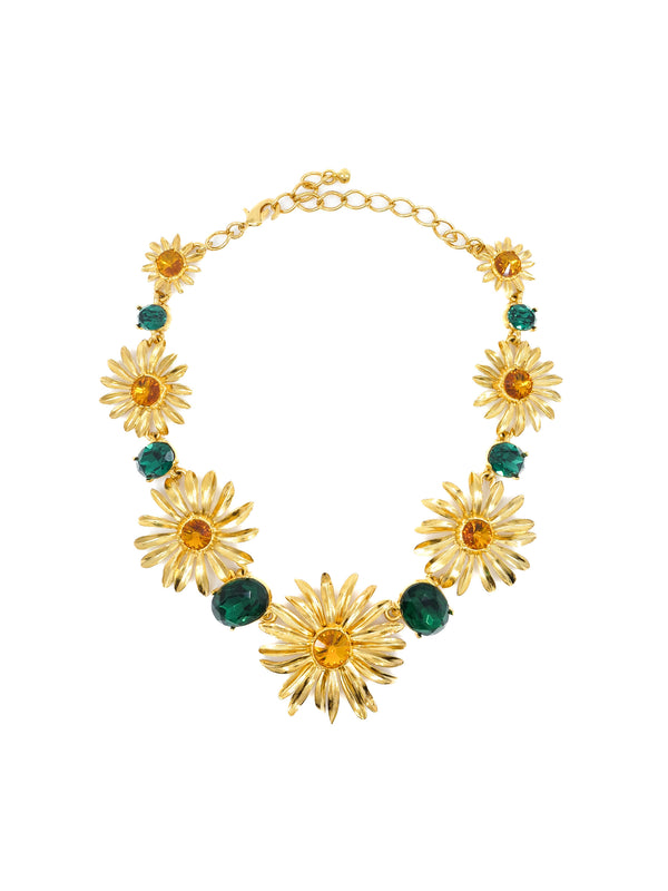 Kenneth Jay Lane Floral Sunburst Necklace