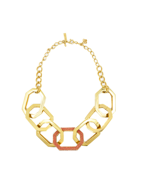 Oscar de la Renta Oversized Chain Necklace